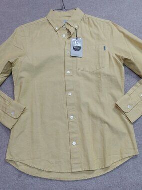 Carhartt WIP Shirt XS Yellow Solid Button Down Oxford Dalton NEW
